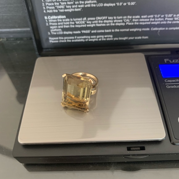 30 k citrine 14k gold ring - Picture 5 of 8